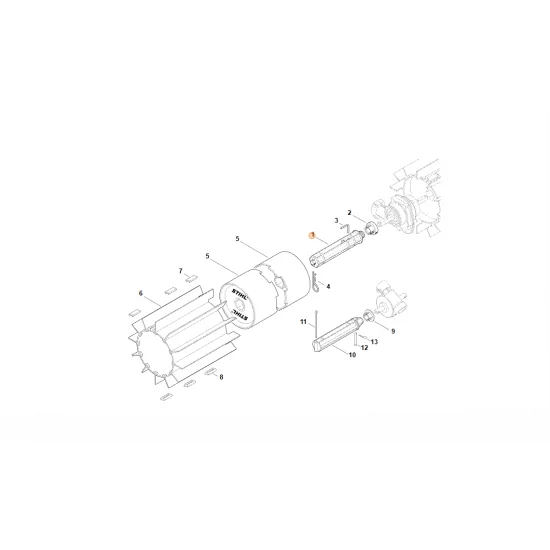 STIHL  Wał 4601 730 1800